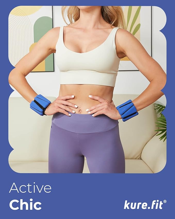 Adjustable Wrist & Ankle Weights Set - 1lb Pairs