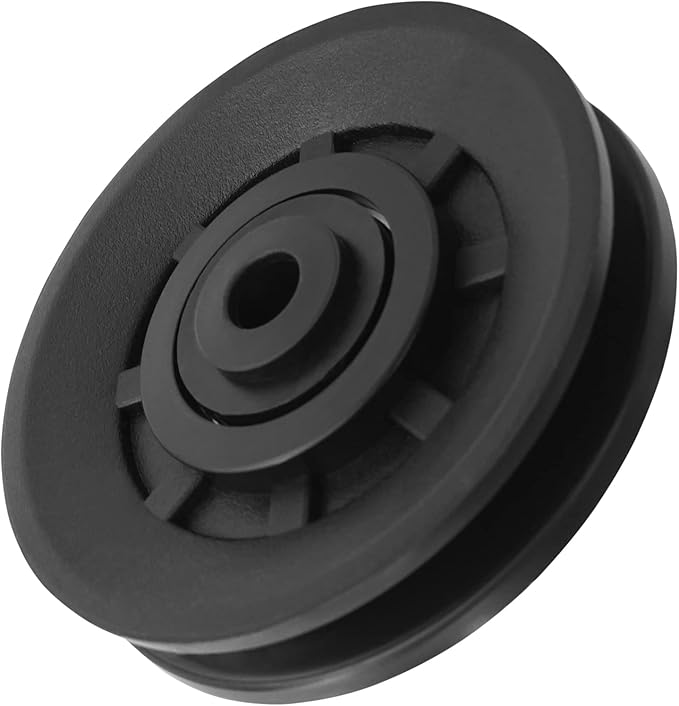 Luwint 3.5" Bearing Pulley Wheel, Fitness Pulleys Replacement for Home Gym Parts