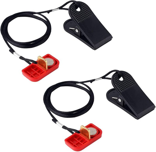 2pcs Treadmill Magnet Safety Key, Treadmill Safety Key Replacement Magnetic Safety Switch Treadmill Key for AFG Horizon T101 T102 T103 T202 T203 TR5.0 7.0AT T8S T7.1 Running Machines Accessories