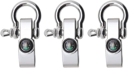 3 Pairs Adjustable D Shackles Buckle Sets U-Shaped