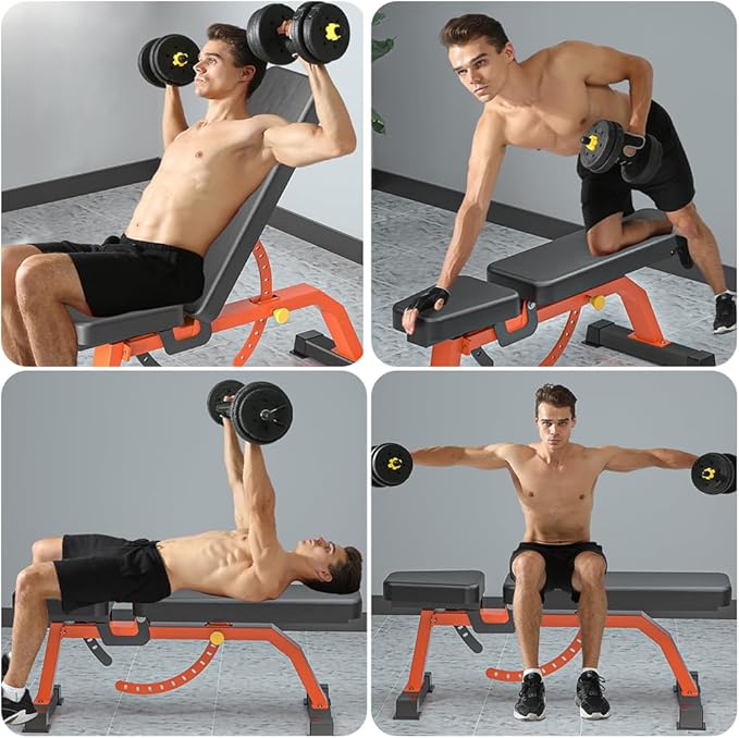Adjustable Bench, Professional Weight Bench, Incline Flat Decline
