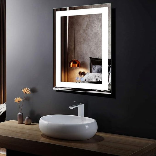 Lighted Bathroom Mirror 24 x 32 Inch Led (CK010-2432-TS) Lighted