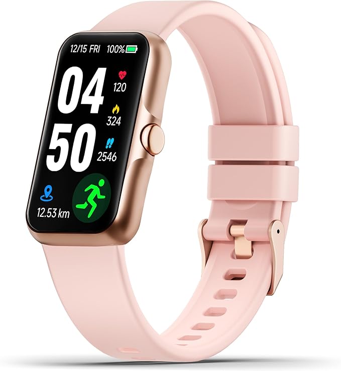 Health Fitness Tracker, Smart Watch with 24/7 Heart Rate and Blood Oxygen, Sleep Tracker with Blood Pressure Monitor, IP68 Waterproof Activity Tracker Pedometer Step Counter for Women Men