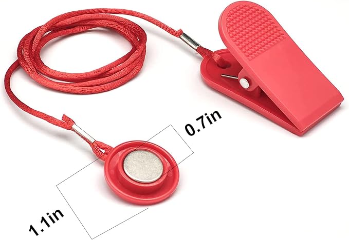 Magnetic Safety Switch Universal Treadmill Magnetic Lock Emergency Stop Treadmill Accessories Suitable for Most Treadmills