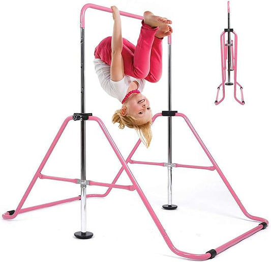 Kids Gymnastics Bar Gymnastic Equipment for Home Adjustable 3-7 Years