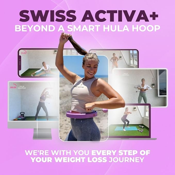 Swiss Activa+ Infinity Hoop Smart Weighted Hula Hoop