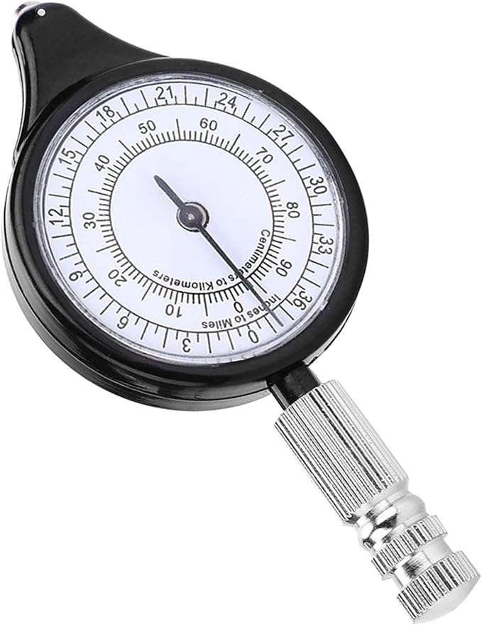 Map Measuring Gauge Meter Scale Mileage Odometer Map
