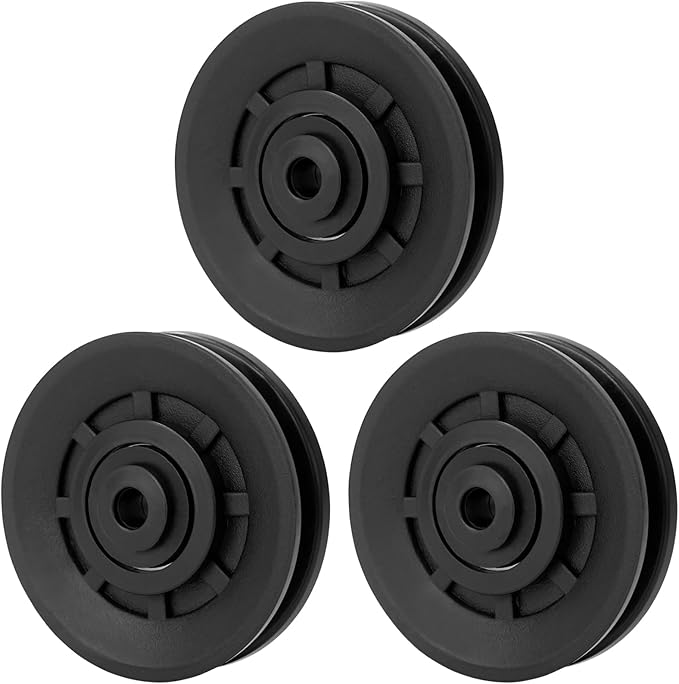 Luwint 3.5" Bearing Pulley Wheel, Fitness Pulleys Replacement for Home Gym Parts