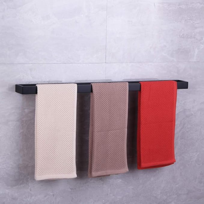 30-Inch Matte Black Single Towel Bar Rack 304 Stainless