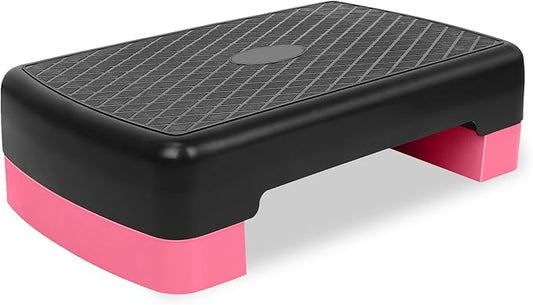 Height-Adjustable 4"-6" Step Aerobics Platform Fitness Equipment Stepper 2 Riser