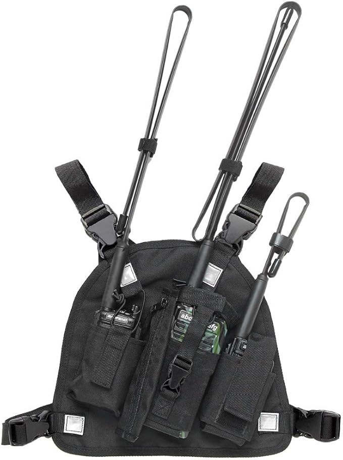 abcGoodefg Radio Chest Harness Chest Front Pack Pouch