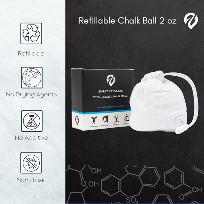 Liquid Chalk, Mess Free Gym Chalk for Weightlifting, Gymnastics, Rock Climbing, Dancing, and Lifting. Sweat Resistant and Long Lasting for Stronger Hand Grip. Package May Vary.