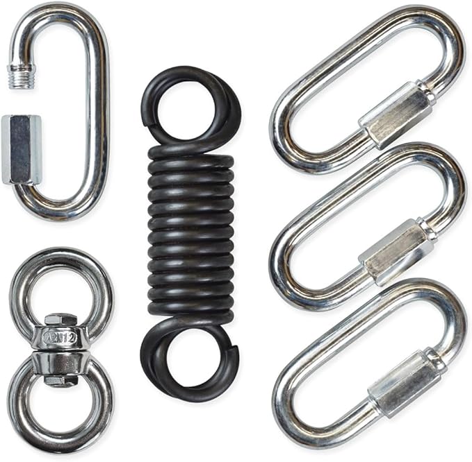 Meister Heavy Bag Hardware Saver Kit w/Spring, Swivel & Carabiners