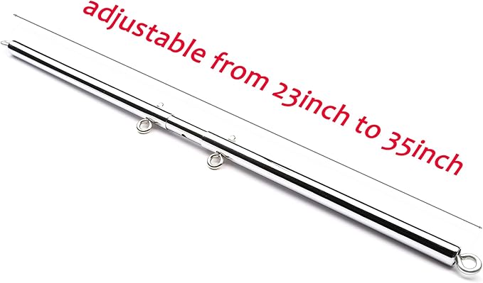 2pcs Silver Pilates Spreader Bar Kit Sports Aid