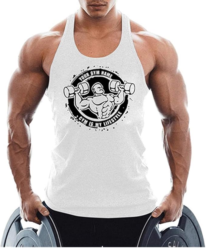Men's Workout Sport Tank Tops Gym Vest Bodybuilding Fitness Muscle Shirts