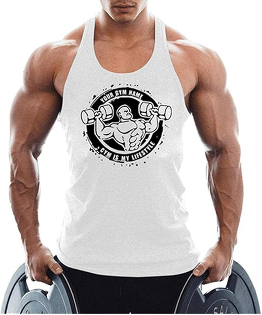 Men's Workout Sport Tank Tops Gym Vest Bodybuilding Fitness Muscle Shirts