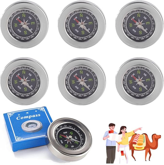 6 pcs Orienteering Compass