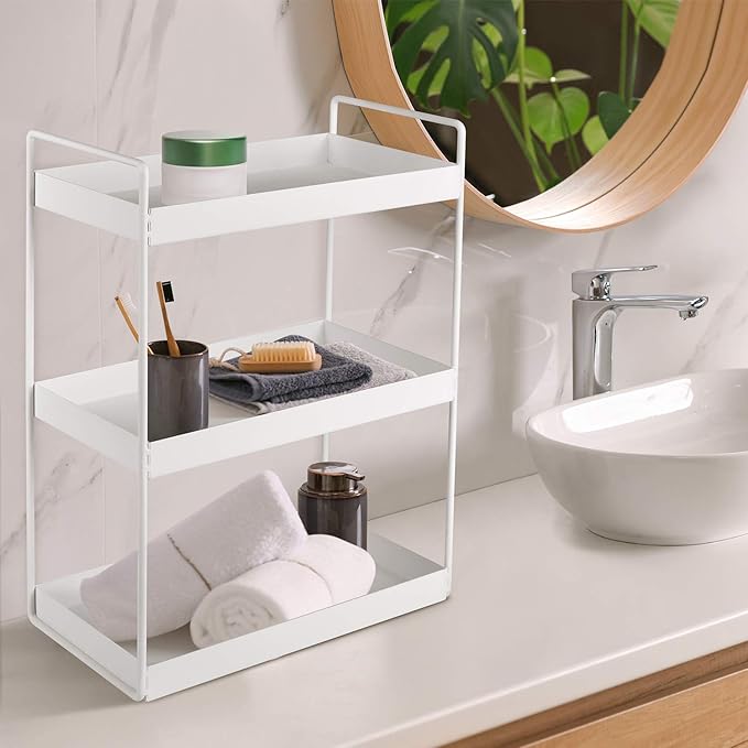 3-Tier Bathroom Countertop Organizer Vanity Tray Cosmetic &