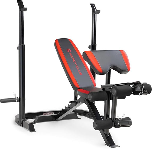 Marcy Adjustable Olympic Weight Bench with Leg Developer MKB-979