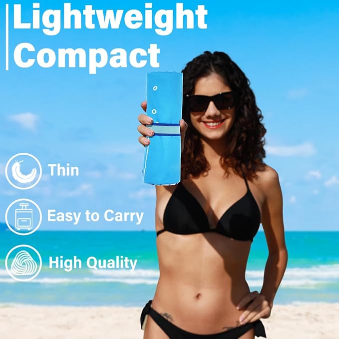 Lightweight Thin Microfiber Beach Towel Sand Free Quick