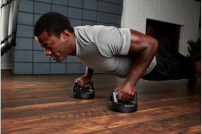 Harbinger Unisex's Pro Push Up Stands, Black, One Size