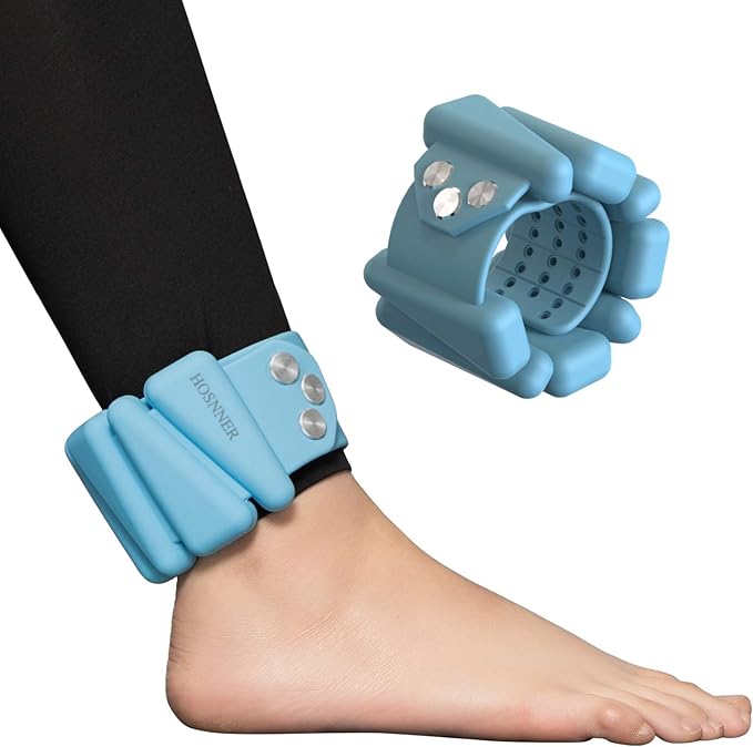 Adjustable Women Wrist Weights - Silicone Bracelet Button 4lbs Blue-1, Blue-1, 4lb) 4lb)