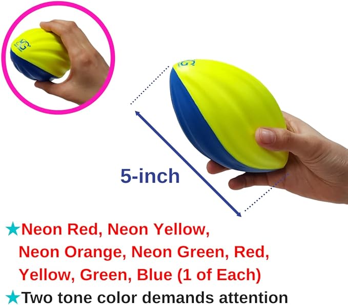Macro Giant PU Foam Football 6 Inch, 5 Inch,