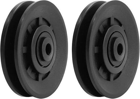 Luwint 3.5" Bearing Pulley Wheel, Fitness Pulleys Replacement for Home Gym Parts