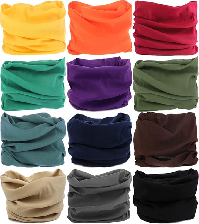 Headband Neck Gaiter Head Wrap Headwear Face Mask Magic Scarf Bandana for Men and Women