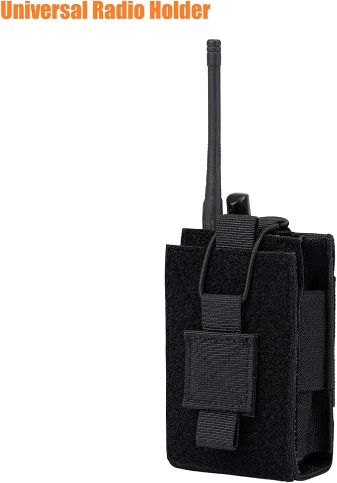 Adjustable Radio Pouch MOLLE Radio Holder for Tactical 5.56mm 7.62mm 7.62mm Magazine