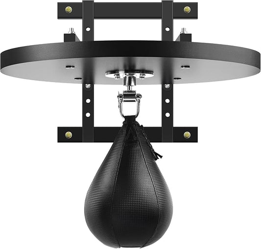 Adjustable Speed Bag Platform Kit with Speed Punching Bag & Professional Speed Bag Swivel for Boxing Training, Exercise, Fitness