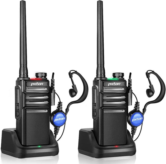 999S Rechargeable walkie talkies for Adults Long Range IP54 Waterproof 10 NOAA (2 Pack)