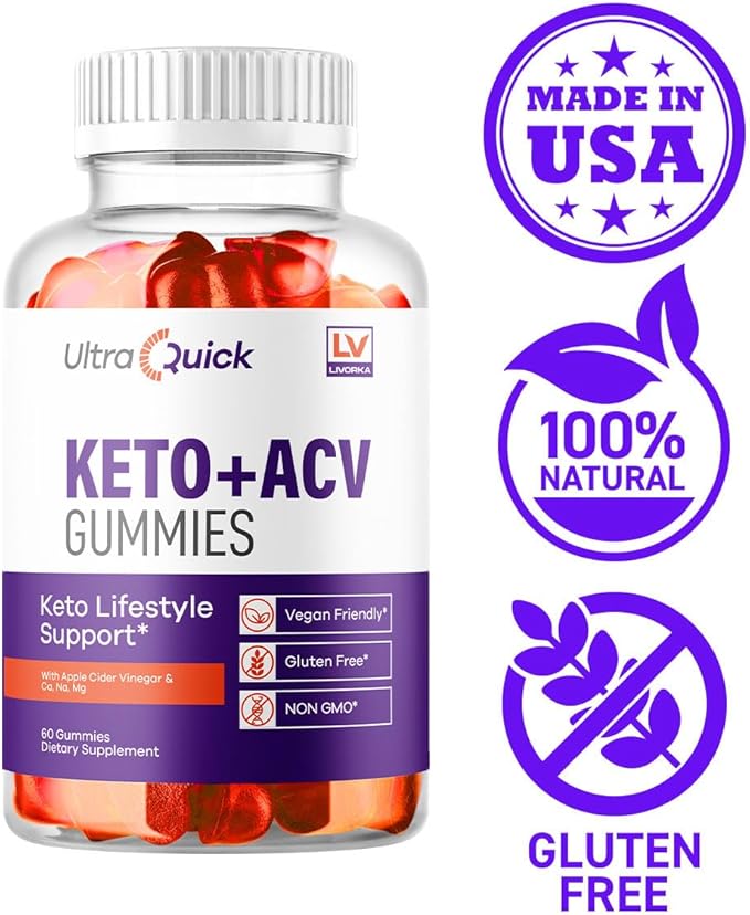 (2 Pack) Ultra Quick Keto ACV Gummies Weight Loss, Ultra Quick Keto ACV Gummies, UltraQuick Keto ACV Gummies, UltraQuick Keto Plus ACV Support Gummies, Ultra Quick Weight Loss Gummies for 2 Months