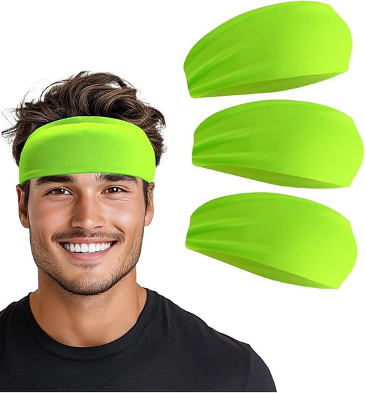 Headband for Men & Women, Sweat Wicking Sports Sweatband Headbands, Workout Running Training Yoga Basketball Hairband