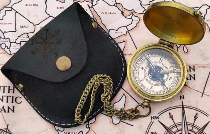 MAI Thoreau's Go Confidently Quote Engraved Compass