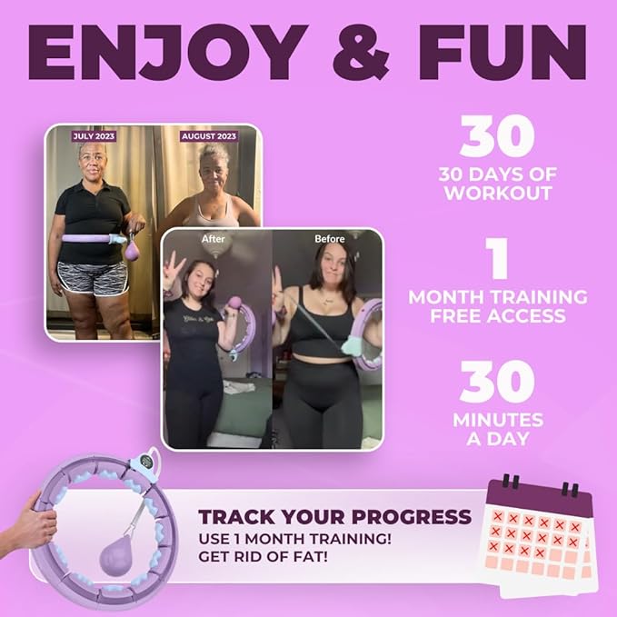 Swiss Activa+ Infinity Hoop Smart Weighted Hula Hoop