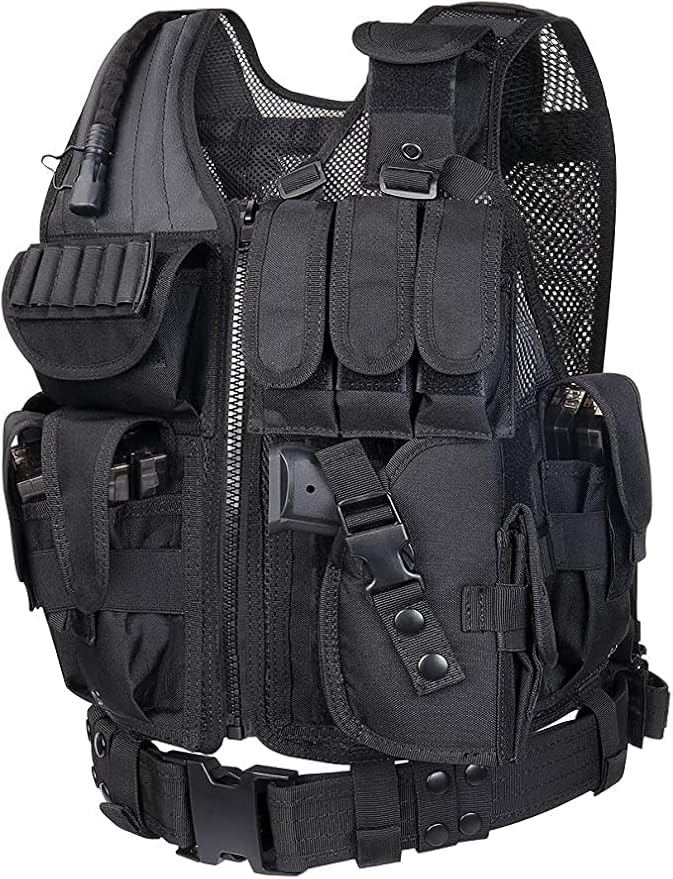 600D Tactical Airsoft Protective Vest for CS, Paintball Shooting