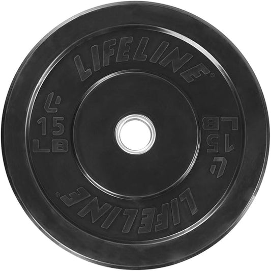 Lifeline Rubber Bumper Plate - Multiple Weight Options