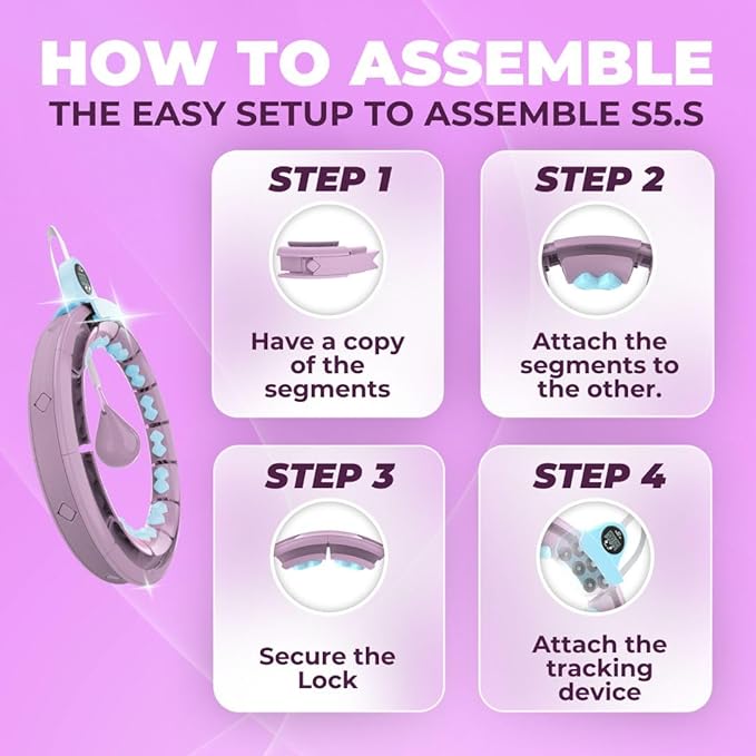 Swiss Activa+ Infinity Hoop Smart Weighted Hula Hoop