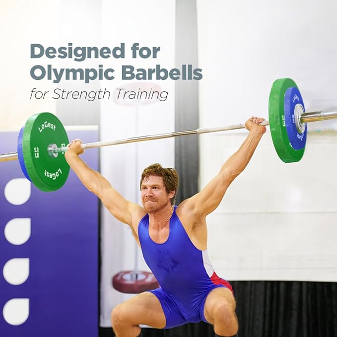 LoGest Olympic Change Weight Plates Set - For Weightlifting 8-Piece Set 0.5LB 1.25LB 1.25LB 2.5LB 2.5LB 5LB 5LB Pair