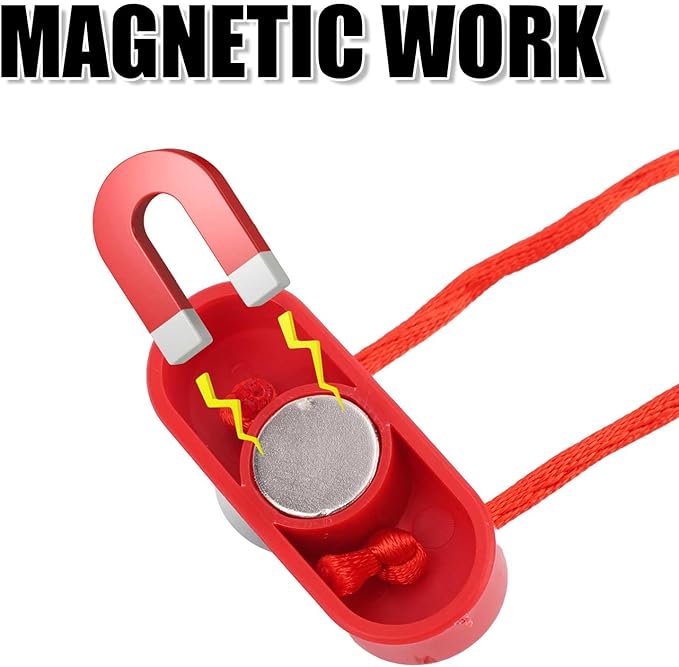 2pcs Treadmill Magnet Safety Key, 1.65x0.67in Magnetic Safety Switch Universal Treadmill Emergency Stop Magnet Treadmill Replacement Accessories for Treadmills Running Machines (Flat Oval)