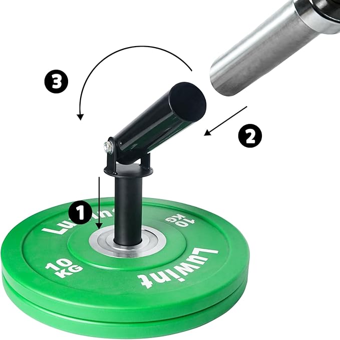 Luwint Landmine Attachments for Olympic Bars, T Bar Row Attachment Solid Steel Handle for Home Gym Workout