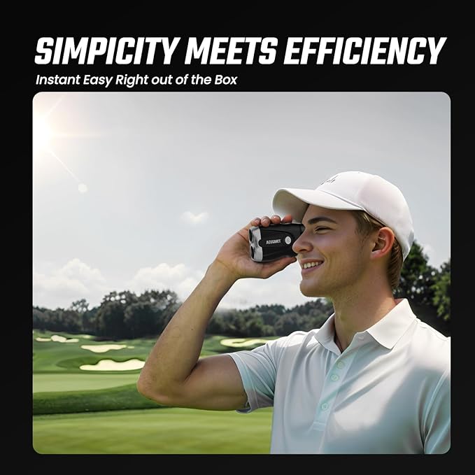ACEGMET Golf Rangefinder with Slope Measurement - 870 6X Magnification
