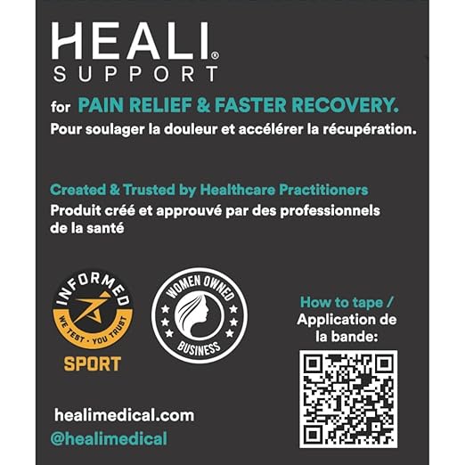 Heali Kinesiology Tape with Magnesium and Menthol, 20 Pcs Precut Strips, K Tape Roll, Knees, Physical Therapy Sports Tape for Muscle and Joint Pain Relief, Water Resistant, Pink Splatter