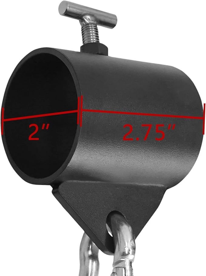 Luwint Mini Barbell Jack/Chain Collars with Loop