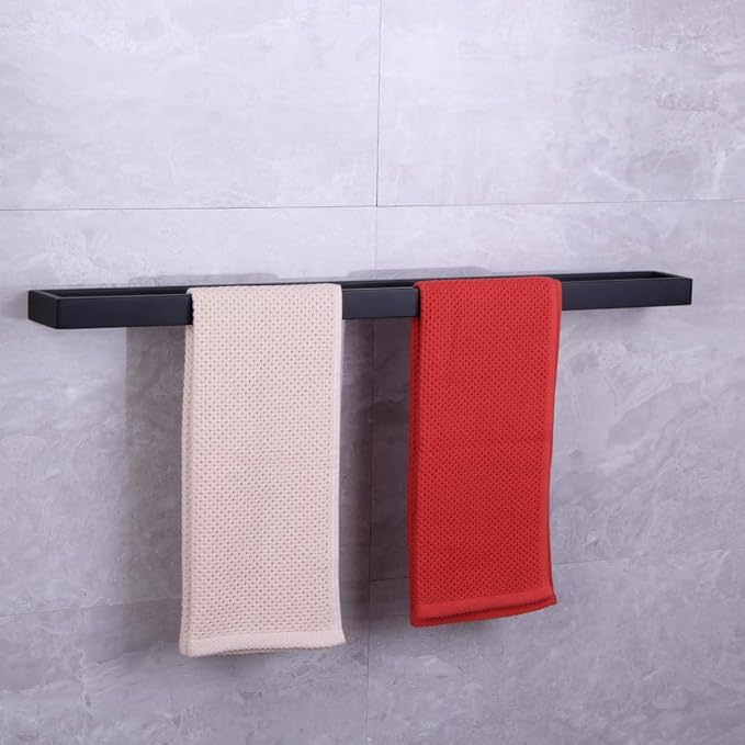 30-Inch Matte Black Single Towel Bar Rack 304 Stainless