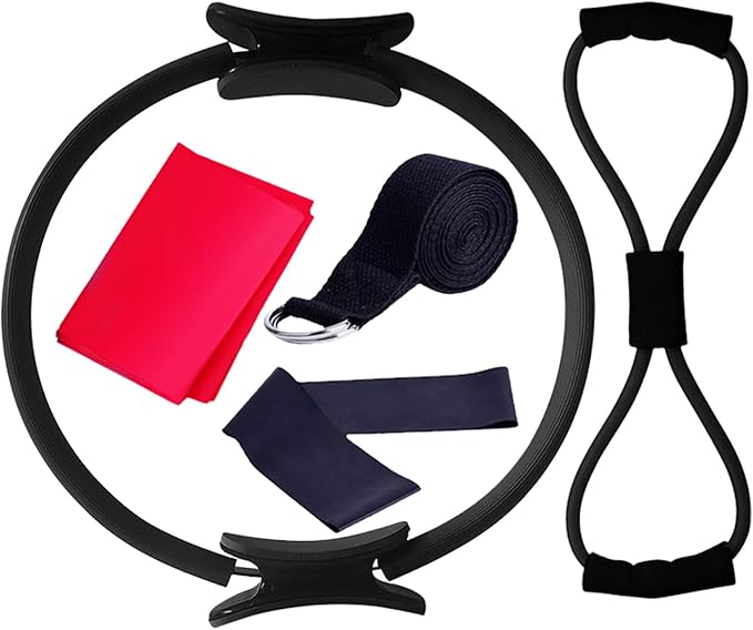 5Pcs Pilates Set for Women Men - Pilates 8-Shaped Resistance