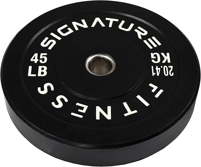 Signature Fitness 2" Olympic Bumper Plate Weight Plates 100% Virgin