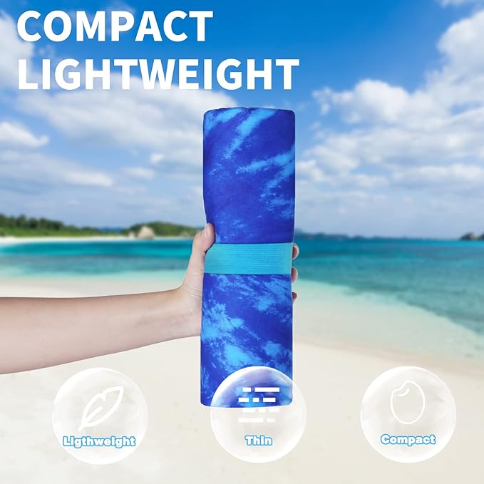 4 Pack Lightweight Thin Beach Towel Oversized 71"x32"