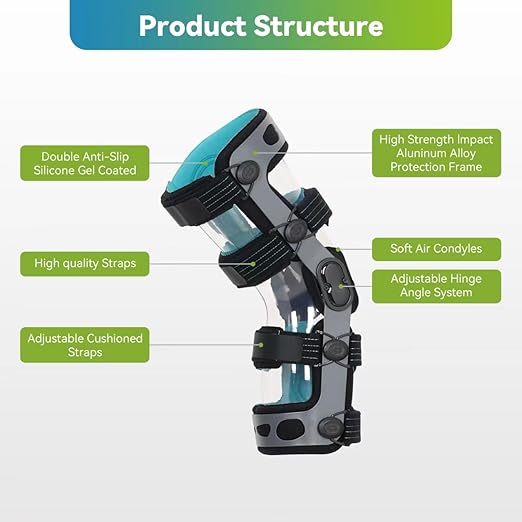 ACL Knee Brace, Best Knee Brace for Men & Women, Knee Support for Running & Sports/PCL & Ligament Injuries/OA Arthritis/Knee Joint Pain Relief (L-Right)